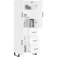 vidaXL Highboard Weiß 69,5x34x180 cm Holzwerkstoff