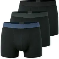 Schiesser Boxershorts "95/5 Multipacks" ohne Eingriff, Logobund, kurzes Bein
