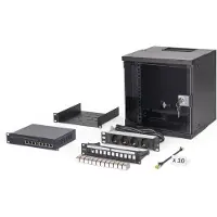 Digitus Netzwerk-Set 254 mm (10") - 6HE, 315x300 mm (BxT) sw