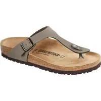 Birkenstock für Herren. 43391 Sandalen Gizeh Birko-Flor (Reguläre Passform) grau (37), Wohnung, Keine, Lässig