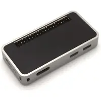 Flirc Case - Aluminium Gehäuse für Raspberry Pi Zero, silber/schwarz
