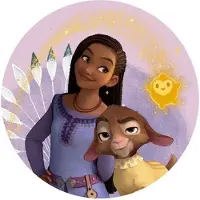 Aymax Wish : Asha et la Bonne Étoile - Coussin en Velboa Asha