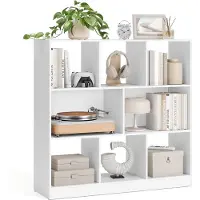 Vasagle Bücherregal 8 Fächer Weiß B34LBC52WT
