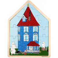 Barbo Toys Mumin Holzpuzzle Muminhaus 19 Teile