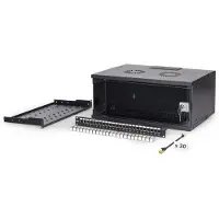 Digitus 19" Netzwerk-Set, 4HE Wandgehäuse und Zubehör, sw SOHO PRO Version