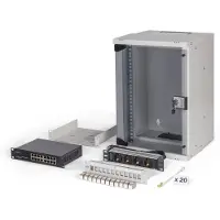 Digitus 10" Netzwerk-Set, 9HE Wandgehäuse und Zubehör, gr SOHO PRO Version