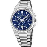Festina Chronographen Rivé Swiss Made Blue
