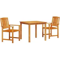 vidaXL Garten Essgruppe 5 Stk. Braun Massivholz Akazie