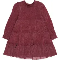 s.Oliver Kleid Stufenkleid aus weichem Glitzer-Mesh