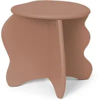Ferm Living Slope Hocker, MDF lackiert, rose, Höhe 30 cm - , Slope, Pink / Rosé, für Kinderzimmer, Holz, Modern