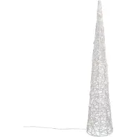 QAZQA Weihnachtsbaum transparent 100 cm inkl. LED IP44 - Coni