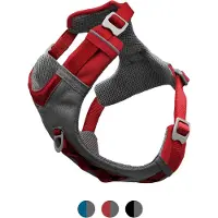 Kurgo Journey Air Geschirr, Farbe:rot, Größe:M