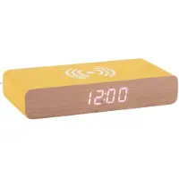 Karlsson - Wecker Retro Flat Led - Leuchtendes Gelb - 16.1x7.6x3cm
