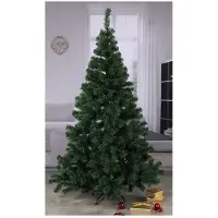 Hi Künstlicher Weihnachtsbaum 180 cm in grün aus Kunststoff mit Metallständer