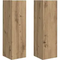 vidaXL TV-Wandschrank 2 stk. Kunsthandwerk Eiche Holzwerkstoff