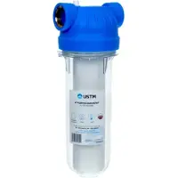 Najder Wasserfilter-Gehäuse 10 Zoll, Filterbehälter, 3/4" Anschluss, Transparent, Max. Betriebsdruck 8 bar, für die Wasserfiltration, Schaumstoffeinlage PP 10" 20μm