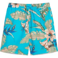Superdry für Herren. M3010232A Blaue Badehose mit Hawaii-Print (M), Strandbekleidung, Recyceltes Polyester, Nachhaltig