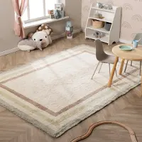 Little Olly Waschbarer Kinderteppich - Milo Grün 160x230 cm