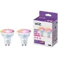 WiZ Connected White & Color GU10 Tunable 60W Glas Zweierpack.