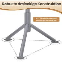 Vasagle Garderobenständer, Kleiderständer aus Massivholz, Garderobe in Baumform RCRB3504GY