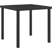 vidaXL Garten Essgruppe 5 Stk. Schwarz Poly-Rattan