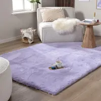 NATURL. Hochflor Teppich - Comfy Supreme Lila 80x150 cm