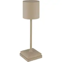 Globo Moderne Tischleuchte Dixon Sand Braun Wiederaufladbar