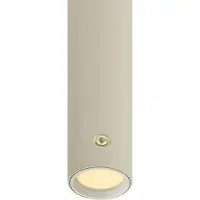 REV Akku Pendelleuchte - dimmbar, höhenverstellbar 37-163cm, beige