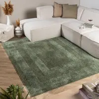 FRAAI Teppich Skandinavisch - Lova Border Grün 200x290 cm
