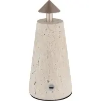 Globo Liva LED Tischleuchte 1,20W CCT Grau, Travertine Stein Ø4,2cm 21037C