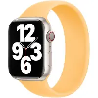 Apple Silikon Solo Loop für Watch | 44/45/46/49 mm - Größe 6 - Sunglow