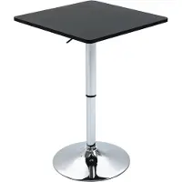 HOMCOM Bartisch Höhenverstellbar Stehtisch mit Drehbar Tischplatte für Esszimmer