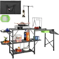 Vevor Campingküche Outdoor Camping Küche 174 x 50 x 160 cm