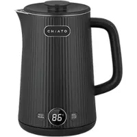 Chiato heatPLAY Groove Elektrischer Wasserkocher, 1,7 L - Schwarz