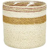 Mica Decorations Mica Übertopf Korb Jameson Ø 20 x 20 cm Seegras gelb GLO692371388