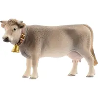 Schleich FARM WORLD Braunvieh Kuh, 3 Jahr(e), Farm, Farm animals / farm toys, Mehrfarbig, Kunststoff, 1 Stück(e)