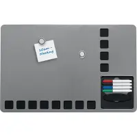 Nobo Schaumstoffgitter Mit Schreibset Mini Magnettafel Weiß