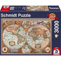 Schmidt Antike Weltkarte, 3000 Teile Puzzle