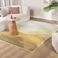 FRAAI Moderner Teppich - Field Gelb 200x290 cm