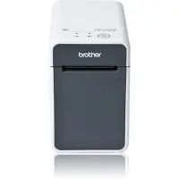 Brother Etikettendrucker TD-2125N, Thermodirektdruck, 203 dpi, 152 mm/s, USB/LAN, grau