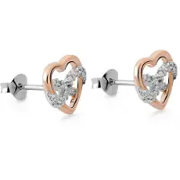 Orphelia 'Jasmina' Damen Ohrringe aus 925er Sterling Silber - Silber/Rosé ZO-7483