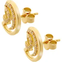 Orphelia 'Elaine' Ohrstecker für Damen aus 925er Sterlingsilber – Gold ZO-7084/2