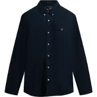 Superdry für Herren. M4011037A Classic Oxford L/S Hemd Eclipse navy (XXL), Baumwolle, Klassisch, Langarm, Marine