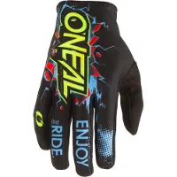 O'Neal Matrix Villain 2 Jugend Schwarz Youth Motocross Handschuhe Größe XL
