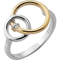 Orphelia Damen-Ring Sterling-Silber 925 – Silber/Gold ZR-7503/1