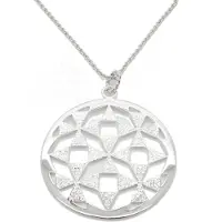 Orphelia Damen-Kette aus 925er Sterlingsilber mit Anhänger – Silber ZH-6037