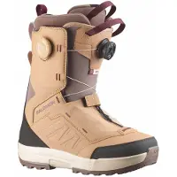 Salomon Snowboard - Snowboard Boots - Vista Dual Boa Tan/Deep Taupe/Port für Damen aus Wolle - Größe 41,5 - Braun