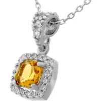 Orphelia 'Faustine' Damenkette mit Anhänger aus 925er Sterlingsilber - Silber ZH-7199/CH