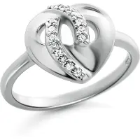 Orphelia 'Amore' Damen-Ring aus 925er Sterlingsilber – Silber ZR-7577