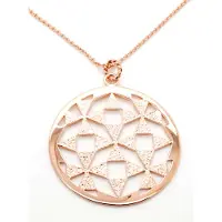 Orphelia Damen-Kette aus 925er Sterlingsilber mit Anhänger – Rosé ZH-6037/1